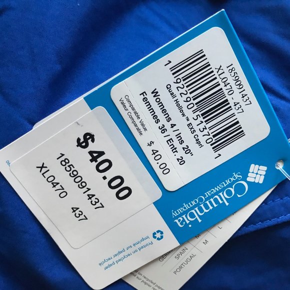 Columbia Women’s Quail Hollow™ EXS Blue Capri Pant - Picture 11 of 13